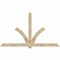 Ekena Millwork Redmond Rough Sawn Timber Gable Bracket, Douglas Fir, 108"W x 63"H x 2"D x 6"F, 14/12 Pitch GBW108X63X0206RED00RDF - alternate 1